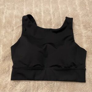 Black Sleeveless Crop Top